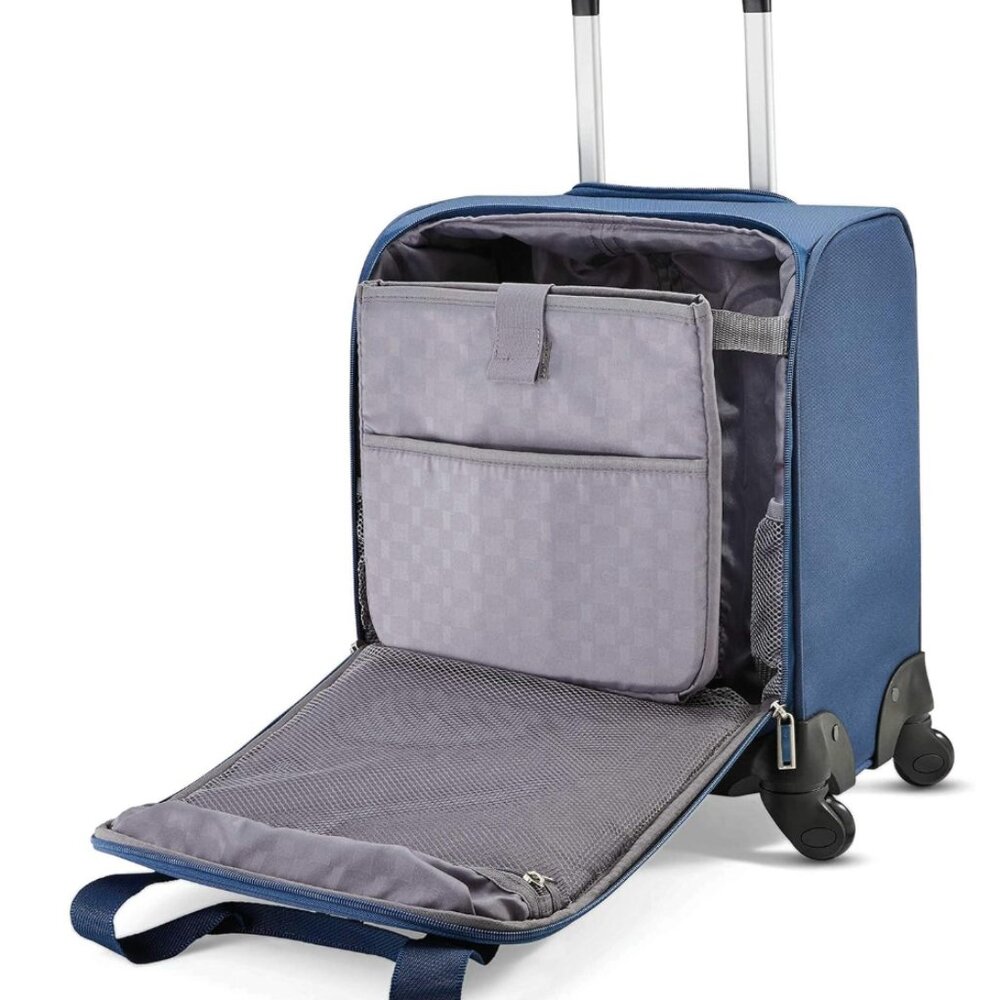 Samsonite Underseat Carry-On Spinner With USB Port, Ocean, One Size - Picture 5 of 10